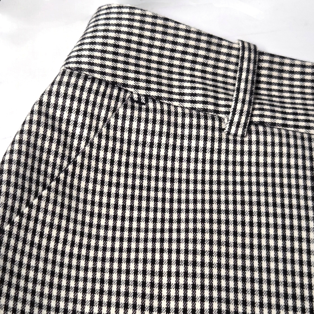 Topshop Black and White Checkered Mini Skirt NWT US Size 8 - Picture 7 of 13